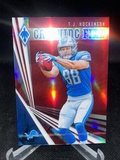 2019 Panini Phoenix - Catching Fire T.J. Hockenson #9 Red /299 (RC)