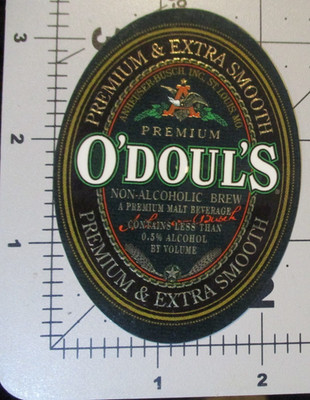 O'DOULS odouls anheiser busch budweiser STICKER decal craft beer brewery I