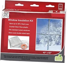 Rocky Mountain Goods Window Insulation Kit for Winter - 42” X 62”- Clear 1 Pack
