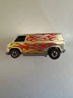 Vintage Hot Wheels Redline 1976  Super Van Chrome w/Flames - Metal Base!