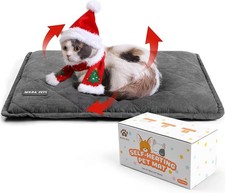 Self Heating Cat Bed Self Warming Cat Pad Thick Thermal Pet Bed Mat 24 x 18 Inch
