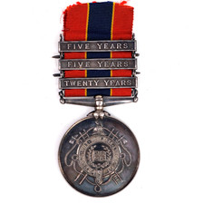 British Silver Fire Services Association Long Service Medal 30 Years  Circa 1931