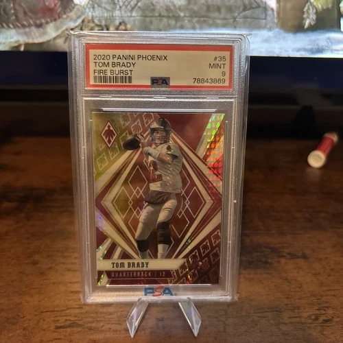 2020 Panini Phoenix - Tom Brady #35 Fire Burst Psa 9