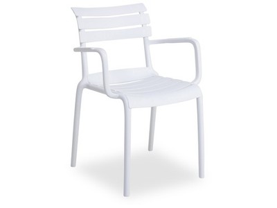 casa NOVA Gartenstuhl SKY BHT 57x82x58 cm weiß Stapelstuhl Klappstuhl