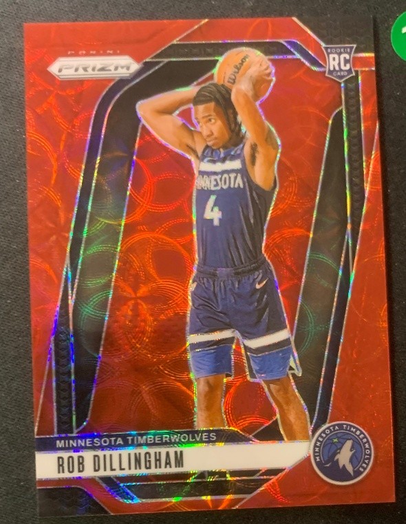 Rob Dillingham 2024-25 Panini Prizm Choice Red Scope Prizm 76/88 RC #250