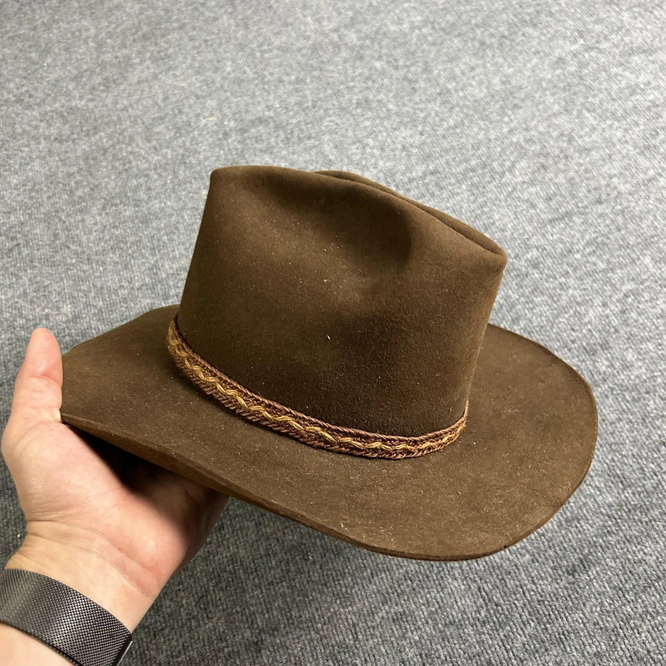 De colección Resistol Diligencia Sombrero Vaquero Ajustado Para Hombres Marrón Lana Occidental Años 70 Foto 2 de 4