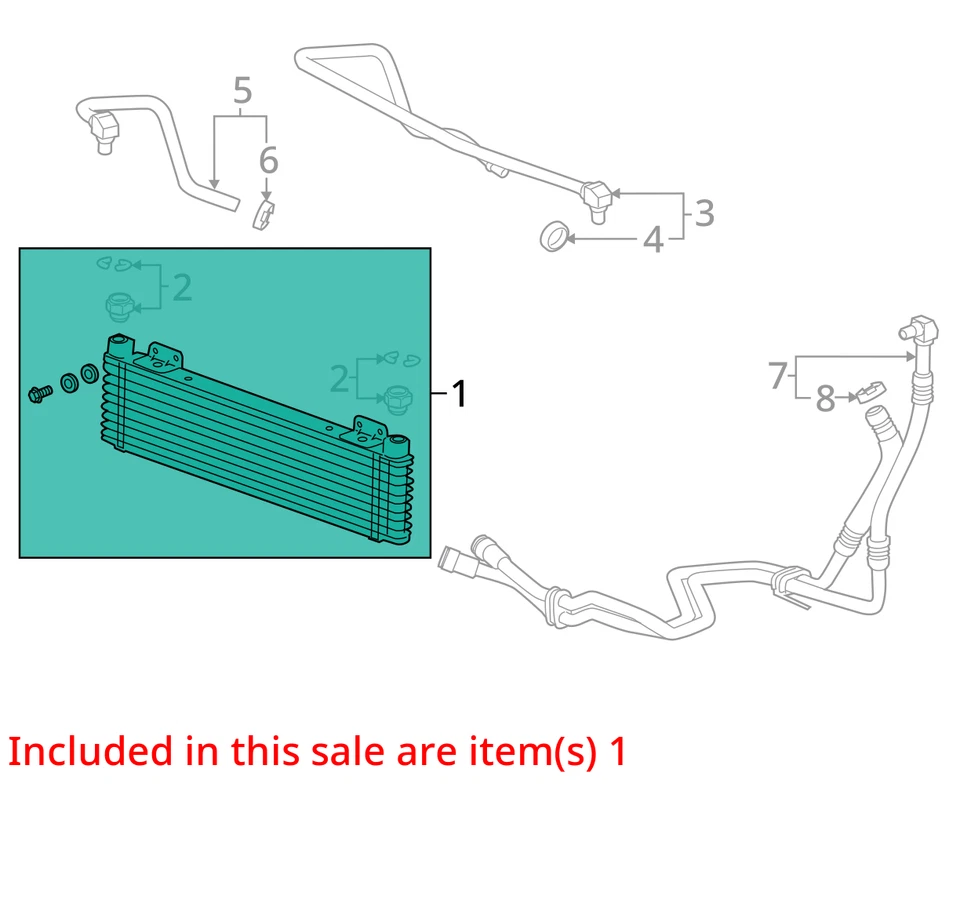 FITS 2013-2015 CADILLAC ATS COOLER-ENG OIL 22847720 -  NEW OEM 22847720 - Image 2 of 3
