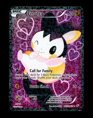 2013 Pokemon EMOLGA Legendary Treasures FULL ART Radiant Collection Holo #RC23