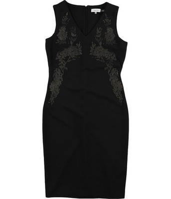 sachin and babi light blue dress Calvin Klein Sheath Floral Embroidered Dress Size 6 main image 1
