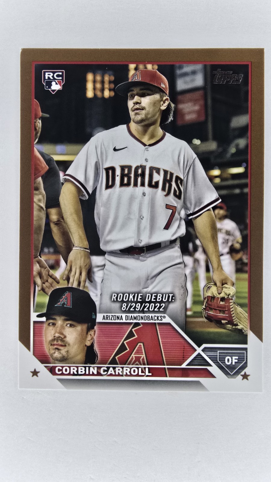 2023 Topps Update Series - Rookie Debut Corbin Carroll #US244 Gold /2023 (RC)