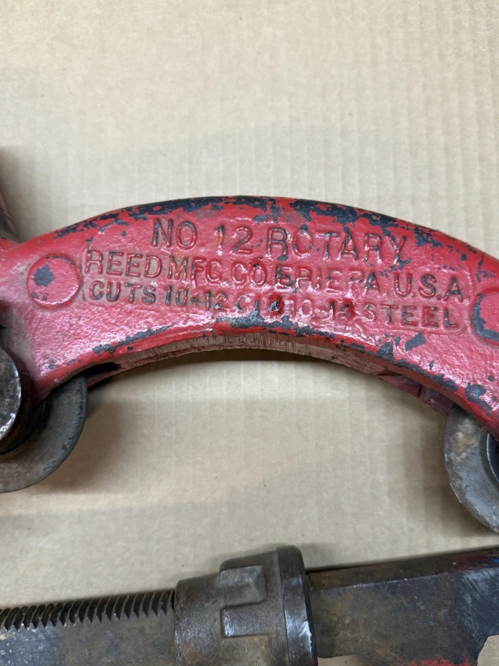 Reed #12 Rotary Cutter Hinged Pipe Cutter 10 to 12 inch RC-12 - Image 4 of 4