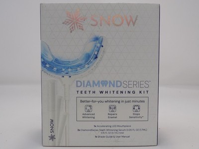 SNOW Diamond Series Teeth Whitening Kit LED Mouthpiece 75 TREATMENTS Exp 03/2027