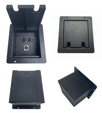 PROCRAFT FPML-1DUP1X-BK Recessed Stage Pocket / Floor Box 1AC + 1CH (any config)