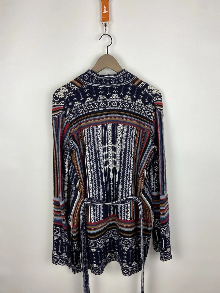 NOVO!! Cardigã feminino de manga comprida estampado mexicano Etro RRP$1700 RARO! Tamanho 38 - Imagem 2 de 4