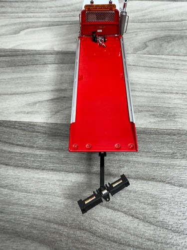 PETERBILT JERR-DAN 5 TON STEEL SHARK ROLLBACK - RED - 1/50 DIE-CAST RARE - Picture 6 of 14