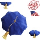 Graduation Doctoral Tam Velvet with Gold Bullion Tassel