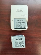 Canon battery charger and 5 canon nb-6lh batteries