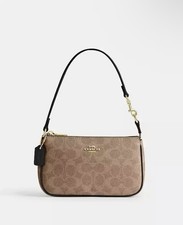 Coach Nolita 19 In Signature Canvas CW426 signature canvas/Gold/Tan/Brown/Blk