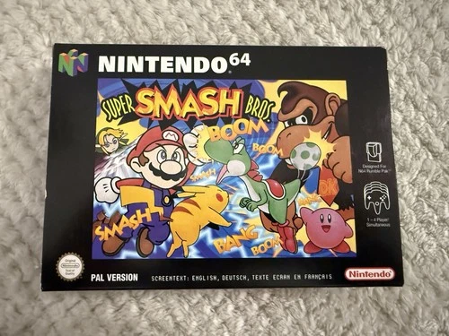 Super Smash Bros Nintendo 64 PAL COMPLETE Condition CIB Authentic