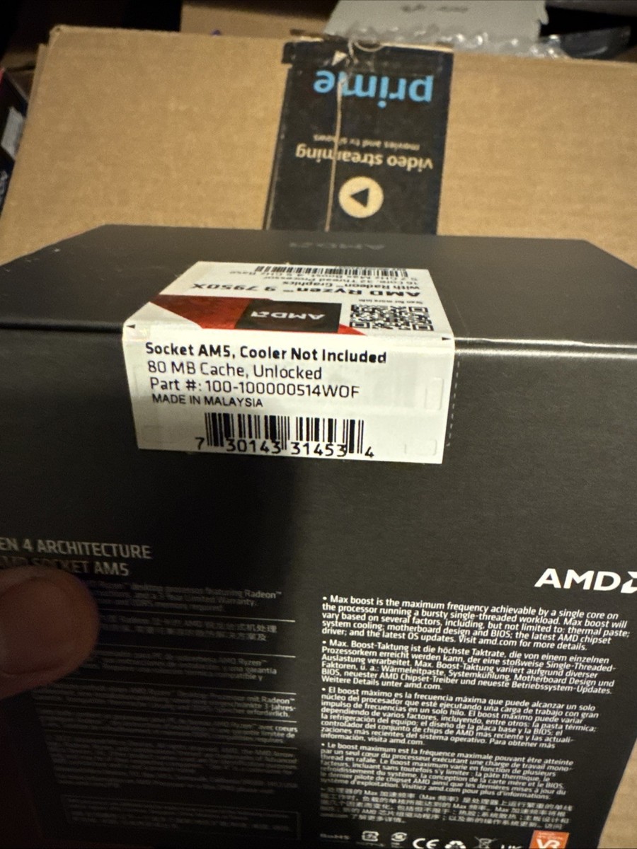 AMD Ryzen 9 7950x Processor (5.7 GHz, 16 Cores, LGA 1718 AMD Ryzen 9 7950x Processor (5.7 GHz, 16 Cores, LGA 1718