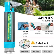 Diesel Electric Fuel Water Oil Transfer 12V Mini Refueling Submersible Drum Pump