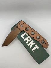 CRKT Carson Desert Tan Tactical Tanto Serrated Folding Pocket Knife New M16-14D