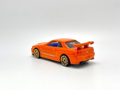 Hotwheels FC Factory Custom Orange # Nissan Skyline GTR R34 , Un