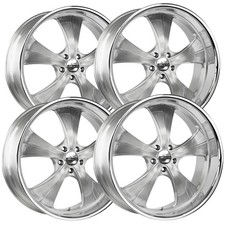 Set Of 4 Strada C02 Old Skool 24x10 5x5 15mm Brushedssl Wheels Rims Set Of 4 Strada C02 Old Skool 24x10 5x5 15mm Brushedssl Wheels Rims