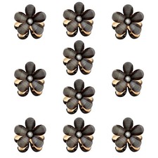 10 Pcs Mini Diamond Hair Claw Clips,Small 2 Count Pack of 10 , black