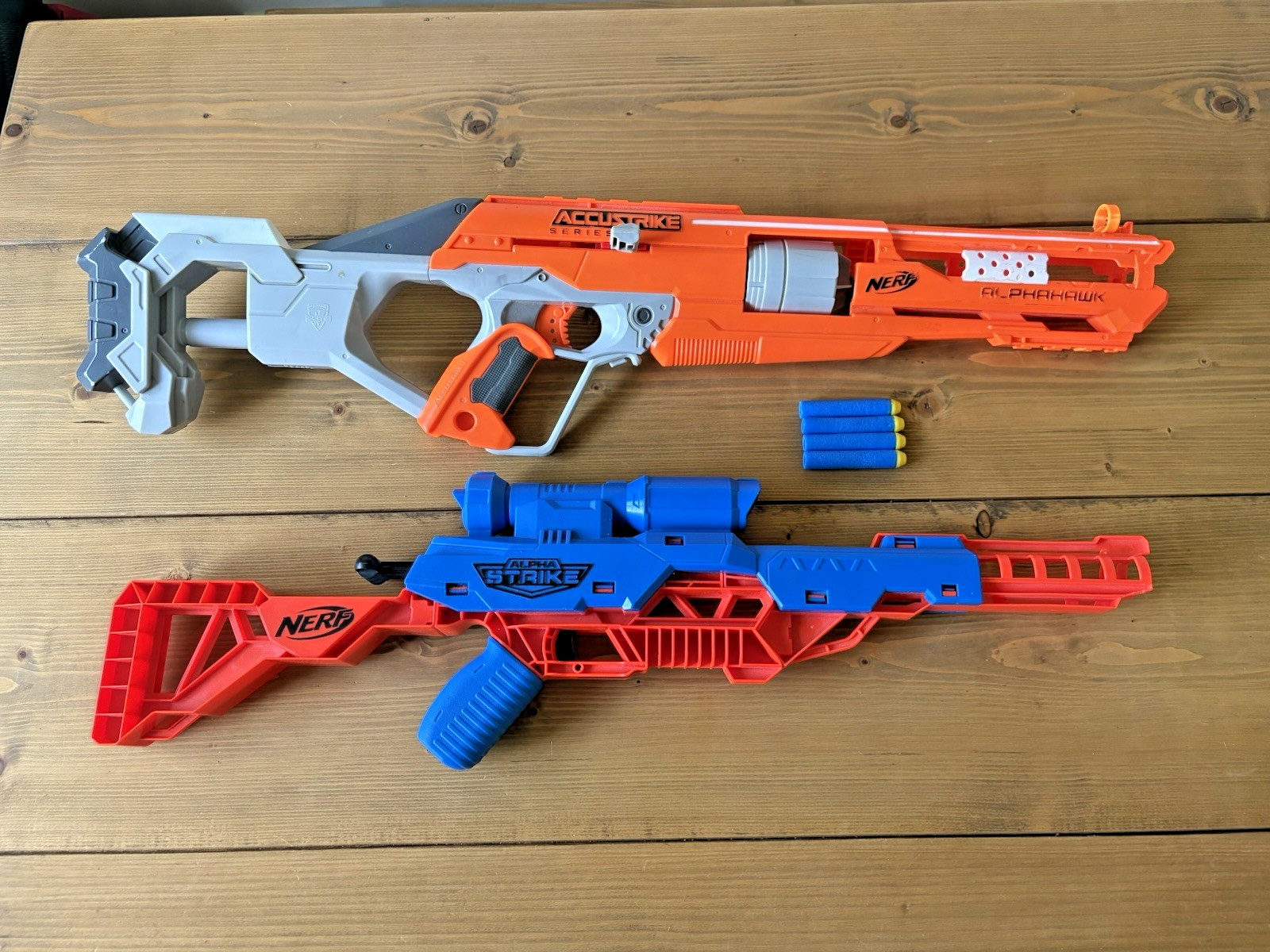 Nerf Accustrike Series Alphahawk & Alpha Strike Soft Dart Gun Blaster Bundle