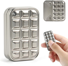 Metal Brick Fidget Slider - Magnetic Metal Fidget Toy EDC Fidget Toys for Adults