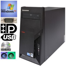 LENOVO WINDOWS XP COMPUTER CORE2DUO 3GHz 4GB 160GB DVD-ROM RS-232 USB LAN M1291