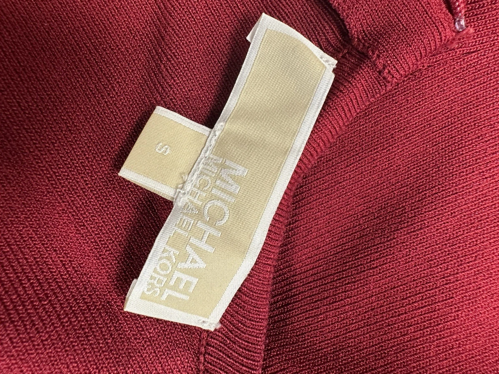 Abito aderente Michael Kors rosso intenso taglia S (10) #REF18