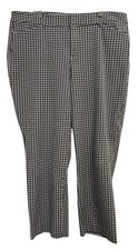 Old Navy Pants Womens 16 Gray High Rise Pixie Houndstooth Stretch Ankle