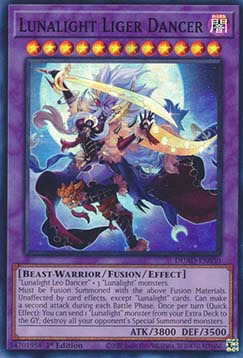 YuGiOh Lunalight Liger Dancer DUAD-EN030 Super Rare Englisch Neu 1st