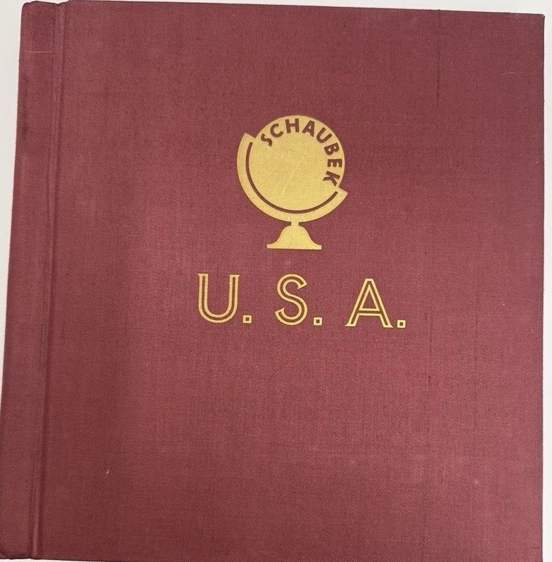 Schaubek USA No. 901a Stamp Book 1847-1973. Used.