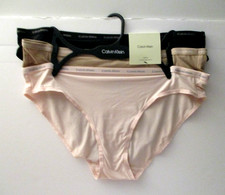 Calvin Klein women's Bikini stretch shimmery panties size Large 3 pair