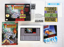 Super Turrican (Nintendo SNES, 1993) CIB 🌟 AUTÉNTICO - con póster e insertos raros
