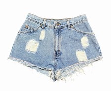 90 s Vtg Levi s Orange Tab Jean Shorts 912 Slim Fit Junior 11 High Rise Detail