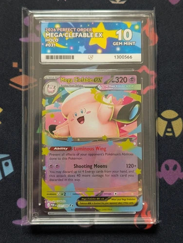 Mega Clefable ex [031/088] Perfect Order Holo Ace Grade 10