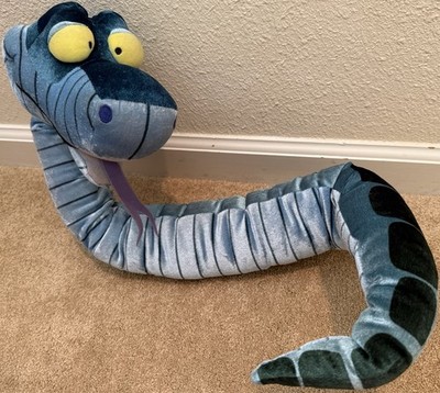 40  KAA The Jungle Book Disney Store Exclusive Plush Toy Blue Snake Posable RARE