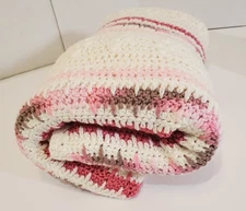 Handmade•Baby Afghan•Crocheted Knit Blanket/Throw•New/Clean•Multi-Colored•Pretty