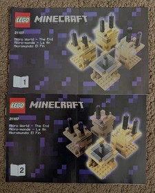 LEGO 21107 Minecraft The End Micro World - INSTRUCTIONS ONLY