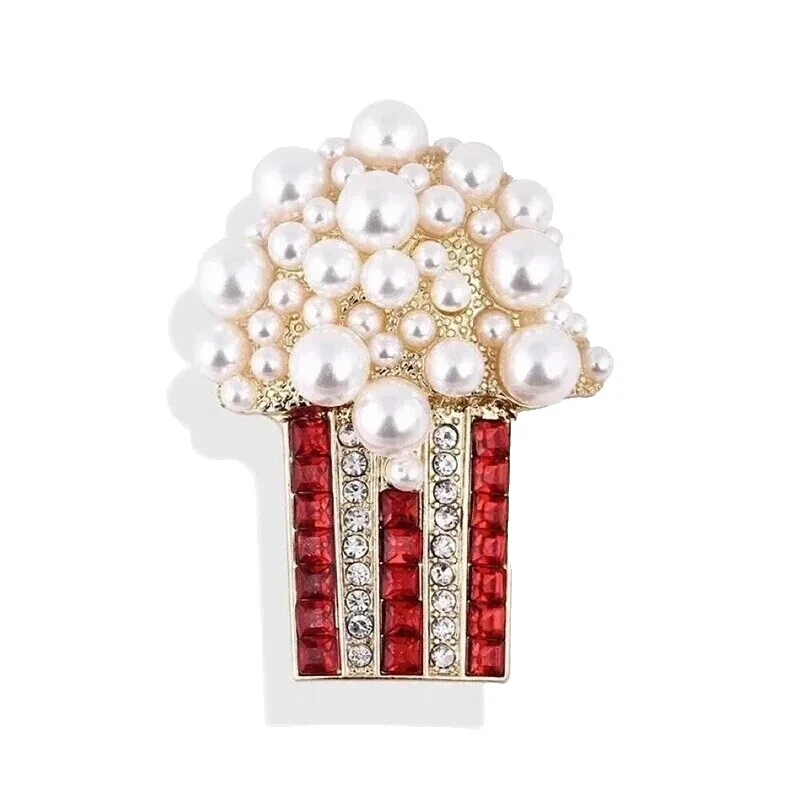 Simulated Pearl Fashion Brooches
