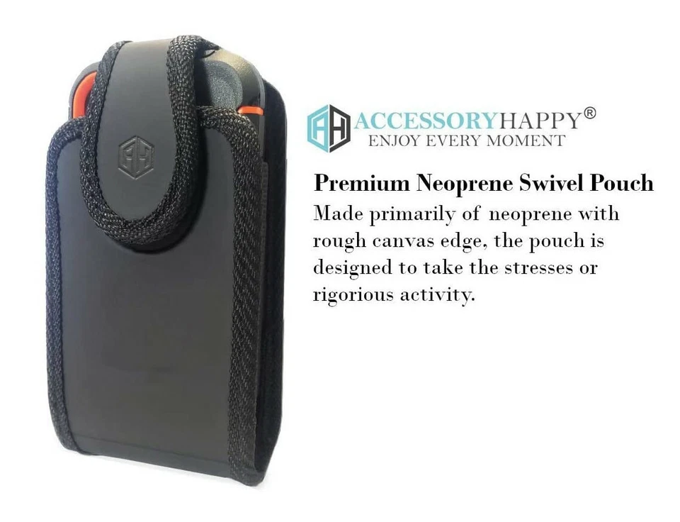 Coldre giratório de neoprene premium para operadora de celular masculino suporte para cinto - Imagem 2 de 4