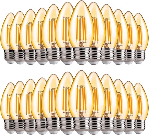 Versatile 40W Equivalent Dimmable Amber LED Bulbs for Stunning Indoor Spaces - Picture 3 of 10
