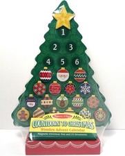Melissa  Doug ADVENT CALENDAR Countdown to Christmas Wooden Magnetic Tree NEW