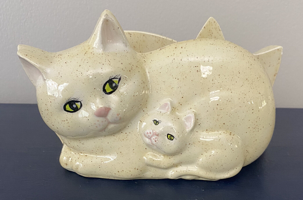 vintage ceramic cat napkin holder Perfect Condition Preowned Are You A