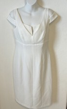 Adrianna Papell Women’s Sleeveless White Dress, Size 4