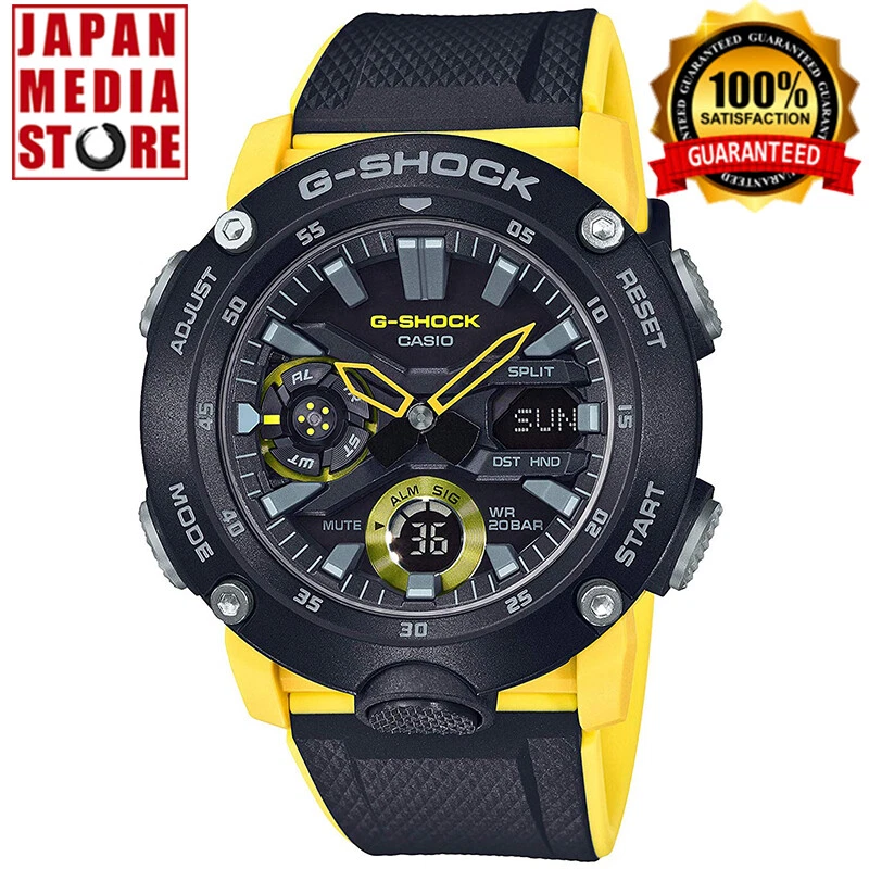 Montre chrono de base CASIO G SHOCK GA 2000 1A9JF Carbon Core Guard GA 2000 1A9